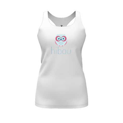 [FT0TRBWH-FYS-LOGO1] Decker Racerback Tank Top (Female Youth S, White, Logo 1)