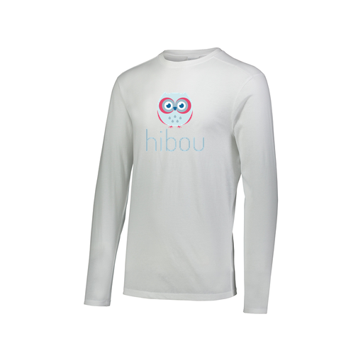 [FTLCUBWH-AXS-LOGO1] Decker Men's Tri-Blend T-Shirt - Long Sleeve (Adult XS, White, Logo 1)